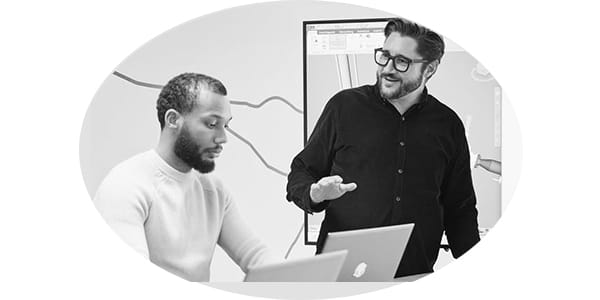 Foto Jerry Oghagbon Rechts Martin Seger, Energie 360° AG