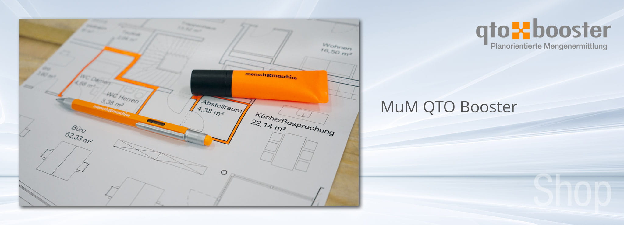 Shop MuM QTO Booster - Vom Papierplan in die AVA