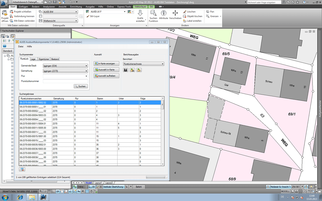 Map 3D ALKIS Auskunft