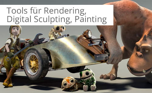Tools für Rendering, Digital Sculpting, Painting