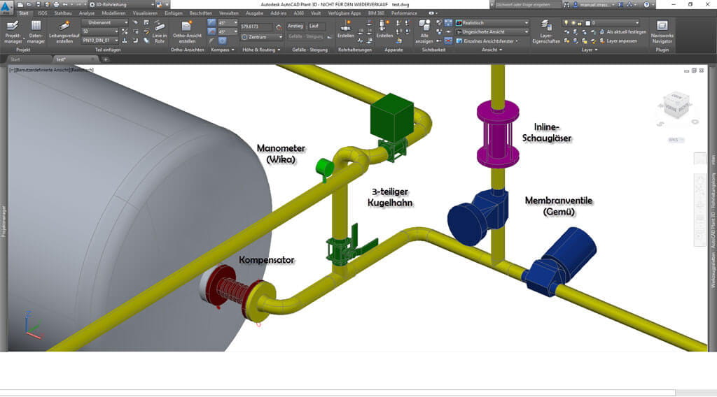 MuM Plant Suite Schauglas Kugelhahn