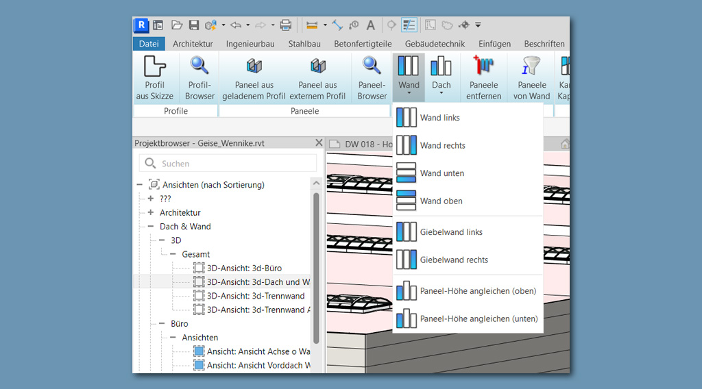 BMS Industriebau GmbH Revit Plug-in
