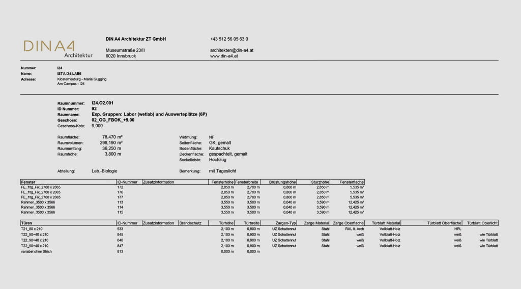 Referenz DIN A4 Architektur ZT GmbH