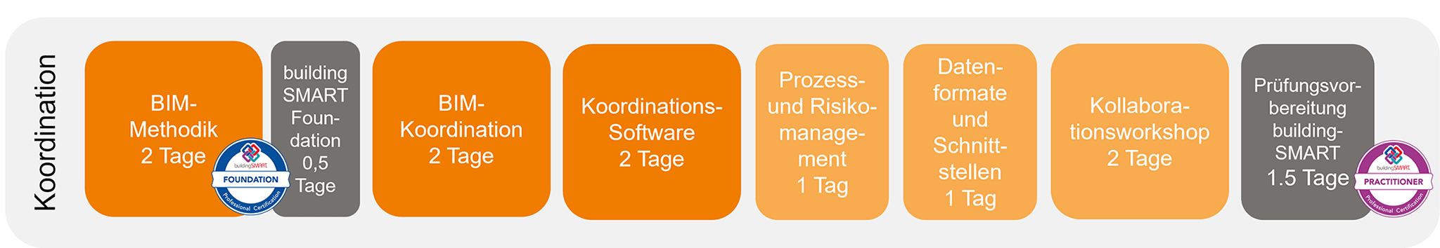MuM BIM-Koordination Grafik Ausiblldungspfad BIM Ready 
