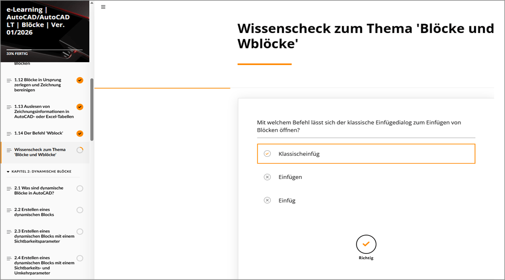 AutoCAD - Blick ins MuM e-Learning