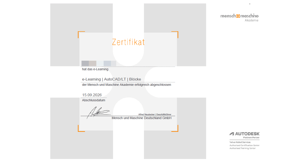 AutoCAD - Blick ins MuM e-Learning